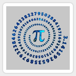 Pi Spiral, Mathematics, Pi Day, Math Sticker
